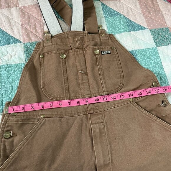 Vintage Kodiak Overalls Mens Brown Canvas Workwear Dungaree Bib One Piece - Picture 7 of 11
